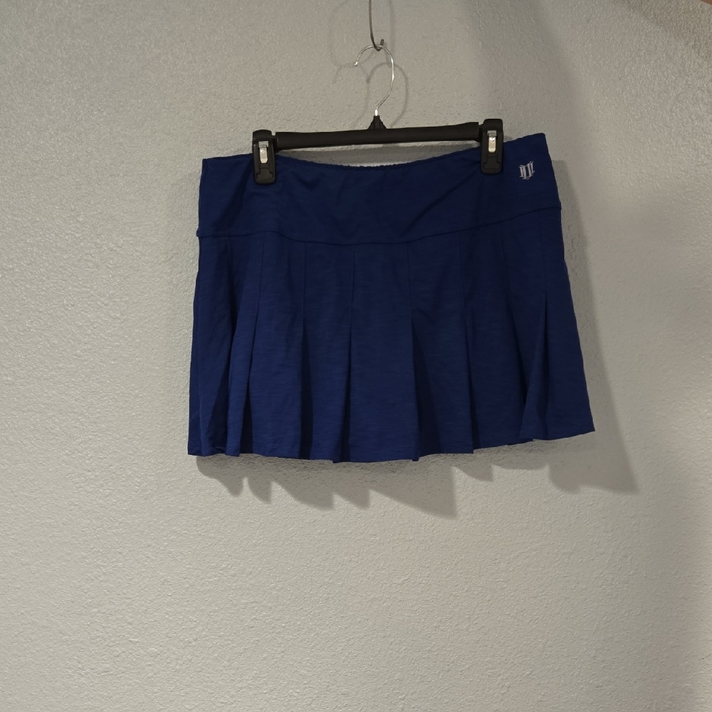 Blue Pleated Women's Skirt